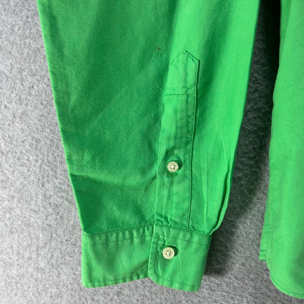 Ralph Lauren Button Down Shirt Mens XXL Green Cotton Preppy Classic Fit - Picture 6 of 16